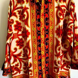 Silk blouse label Et Vous size large